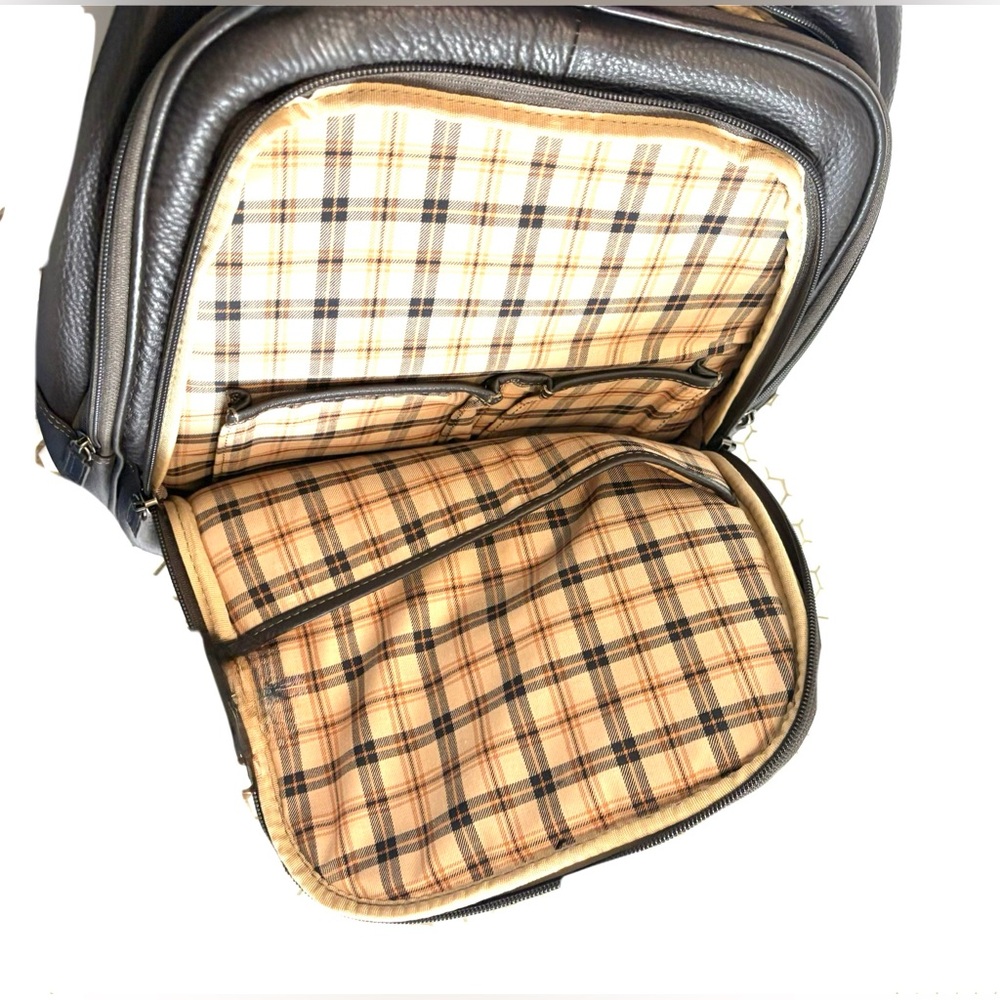 Levenger Backpack Leather Dark Brown - Picture 8 of 12
